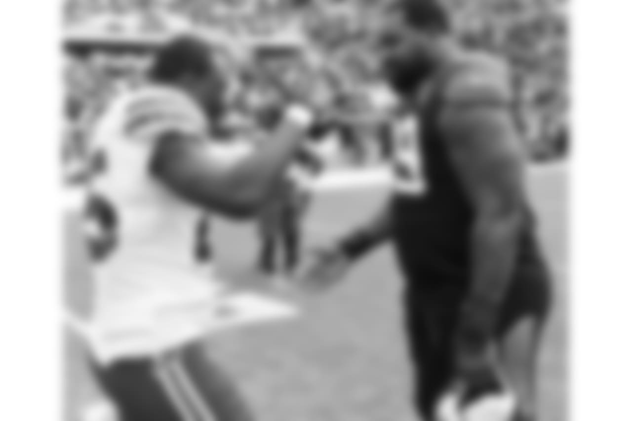 LeSean McCoy #25, RB, and Marcell Darreus