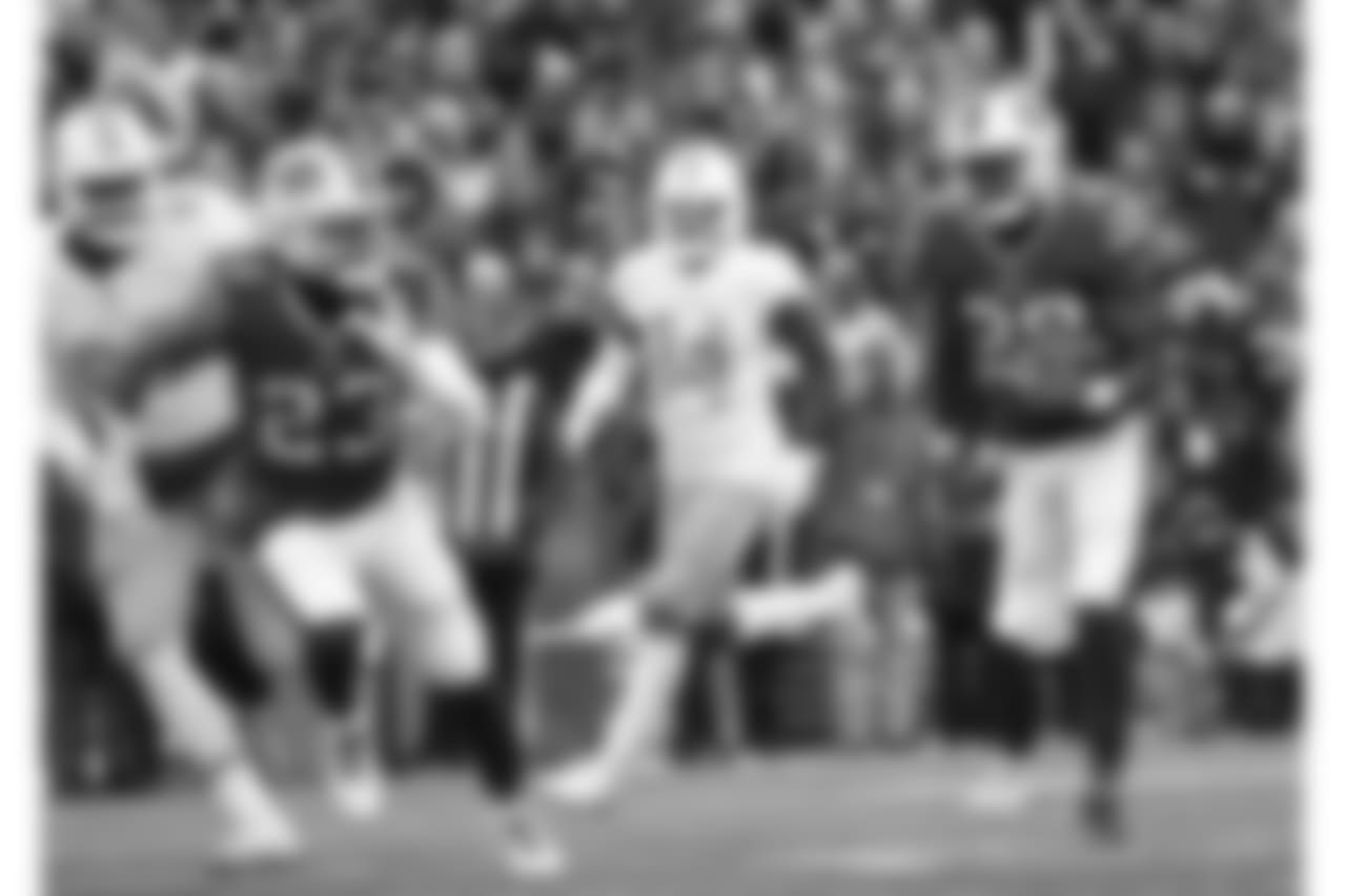 Cornerback Shareece Wright (No. 20) and safety Micah Hyde (No. 23) - Week 15 vs. the Miami Dolphins