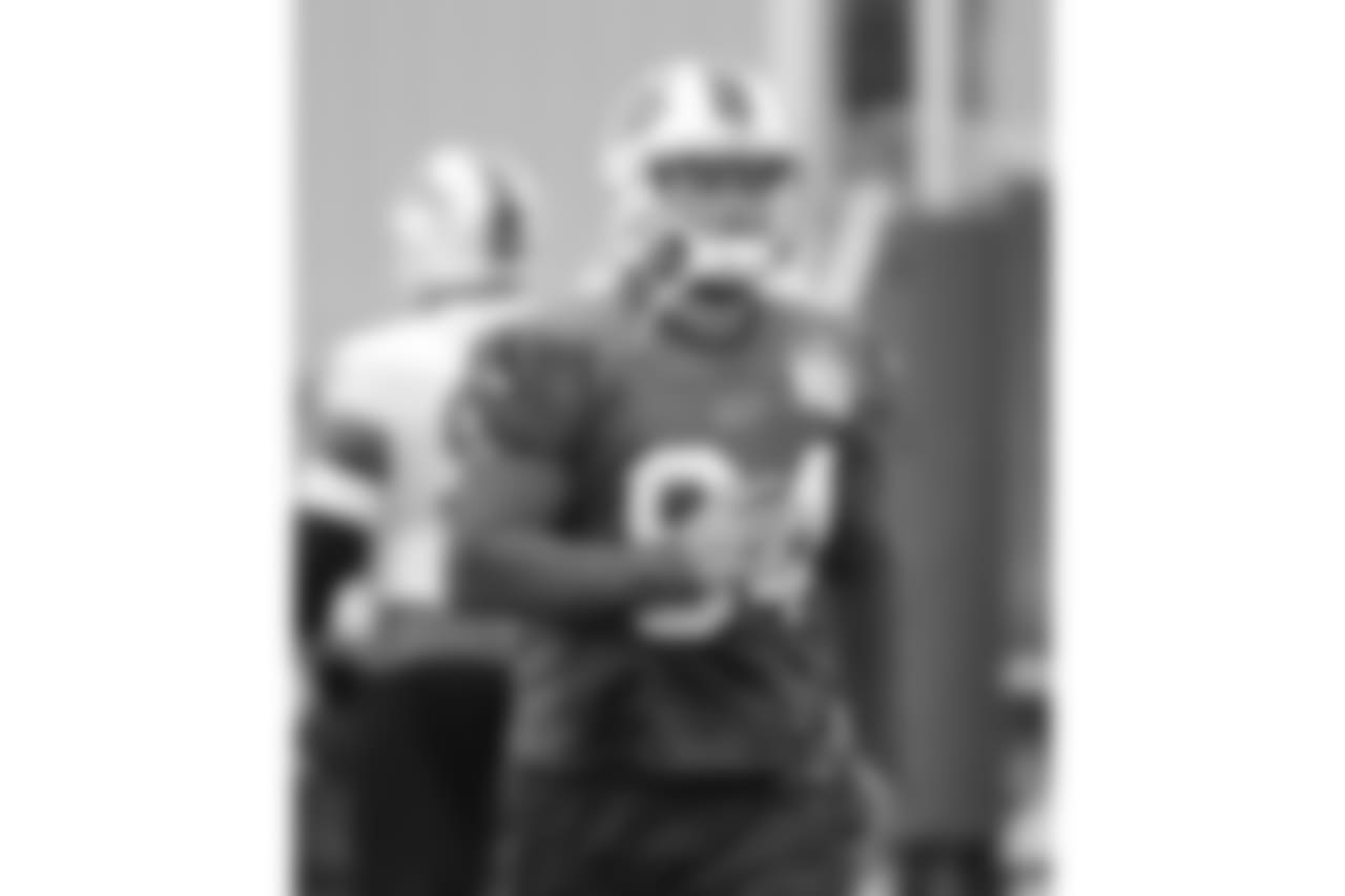 Buffalo Bills te Nick O'Leary #84 - 2018 Buffalo Bills Training Camp at St. John Fisher College.
Photo by Bill Wippert
August 7, 2018