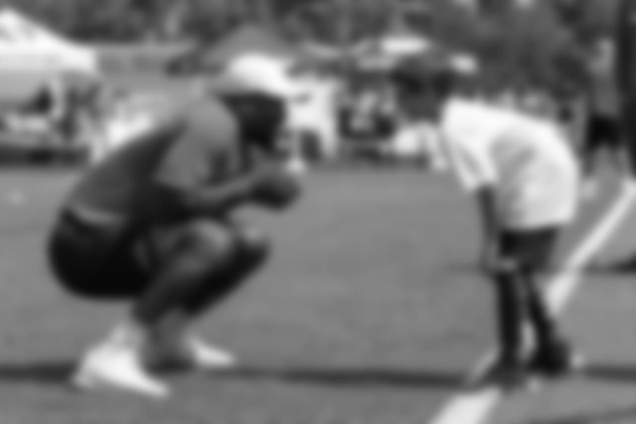 At Von Miller's Football Procamp at Englewood High School on June 20, 2018.