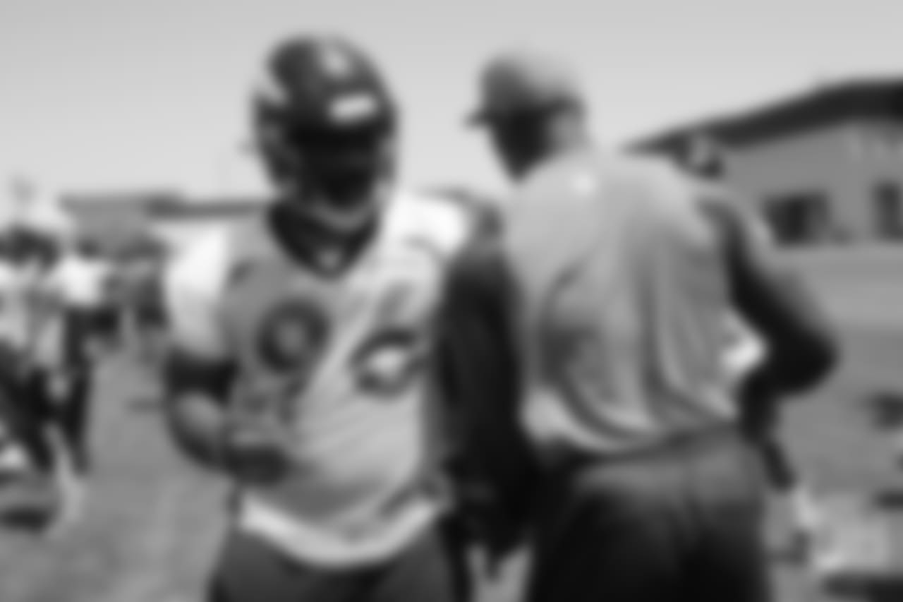 action during minicamp at UCHealth Training Center in Centennial, CO, June 13, 2018.
Photo by Gabriel Christus