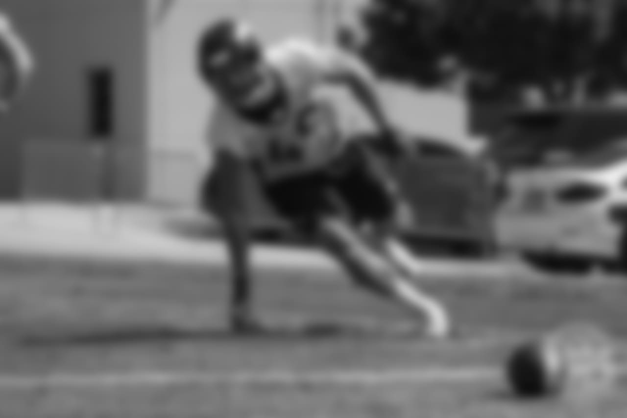 linebacker Marcus Rush (49) during practice at the eighth day of OTAs on June 5, 2018.
