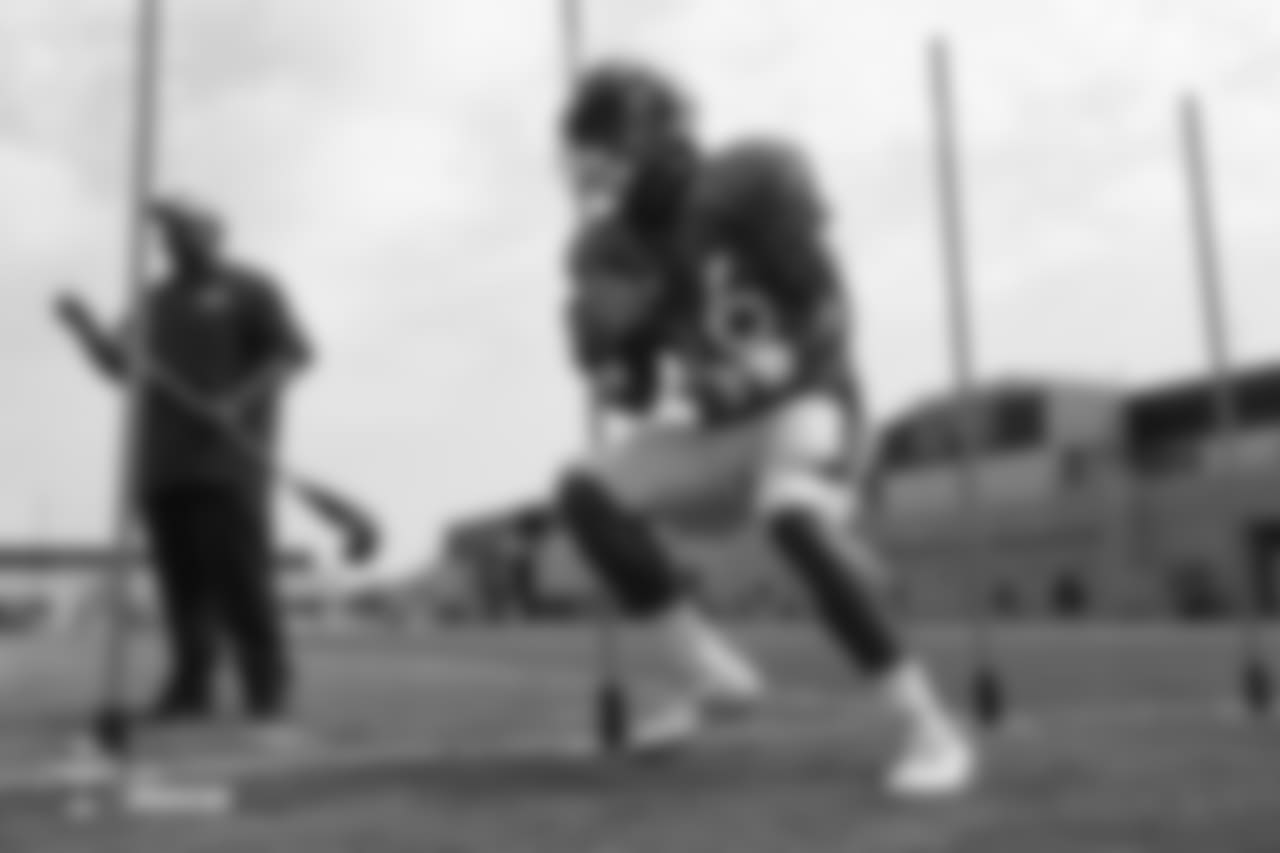Running back Dave Williams (36) at the fifth day of training camp on August 1, 2018, at UCHealth Training Center.