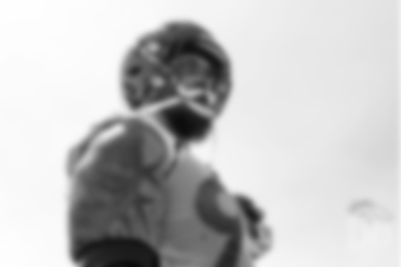 defensive end Derek Wolfe (95) during practice at the eighth day of OTAs on June 5, 2018.