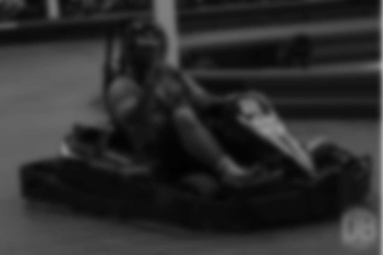 nose tackle Domata Peko Sr. (94) at Von's Vision fourth annual Go-Kart Grand Prix to fundraise for the foundation.