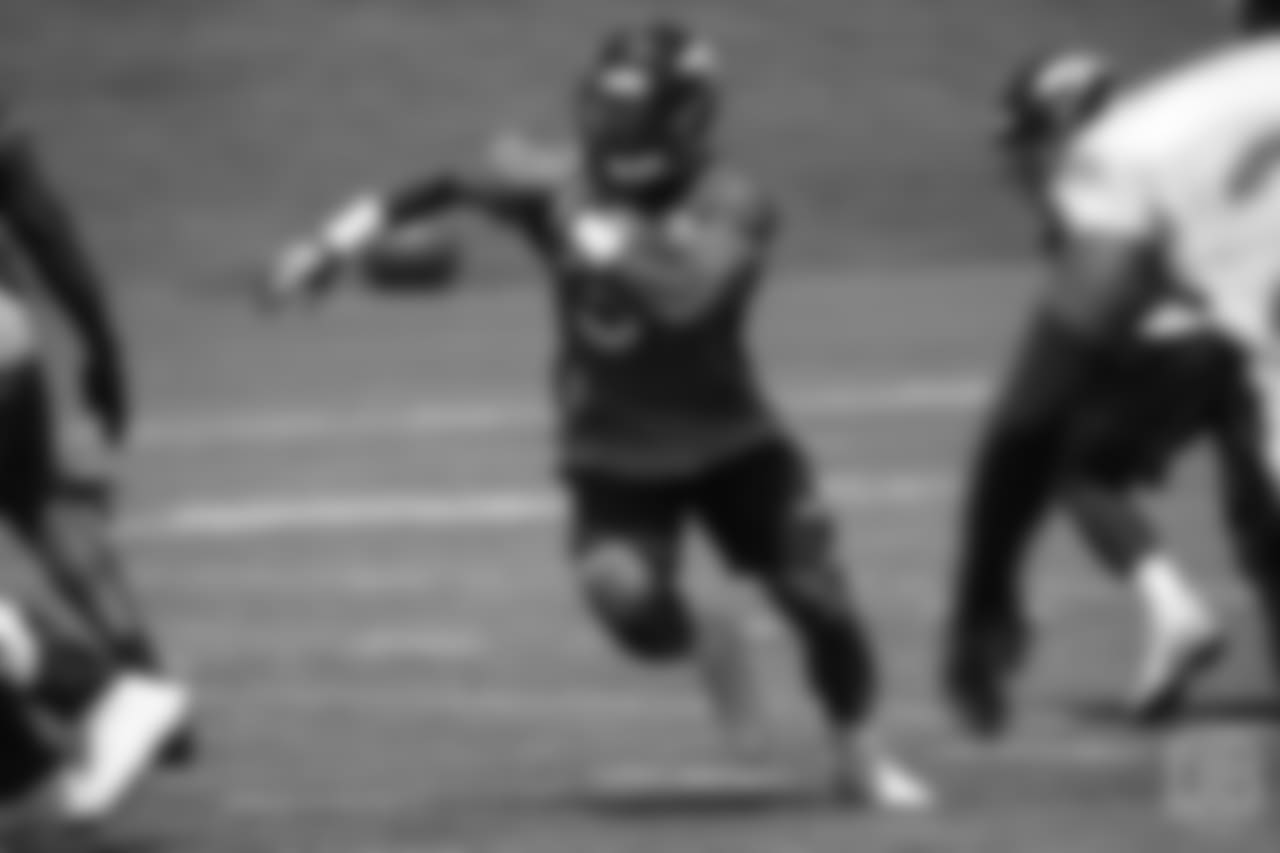 running back Royce Freeman (37) at the ninth day of OTAs on June 6, 2018 at UCHealth Training Center.
