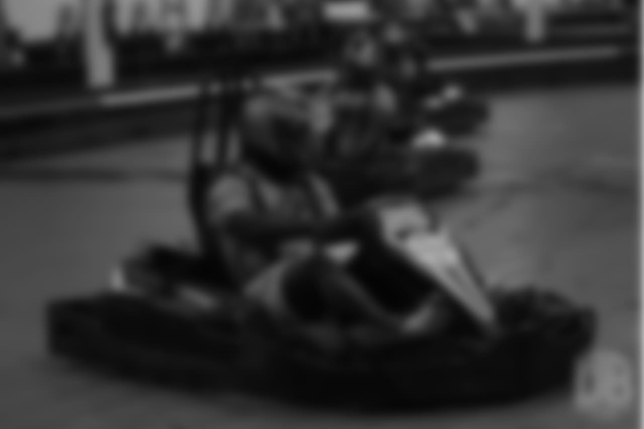safety Will Parks (34) at Von's Vision fourth annual Go-Kart Grand Prix to fundraise for the foundation.