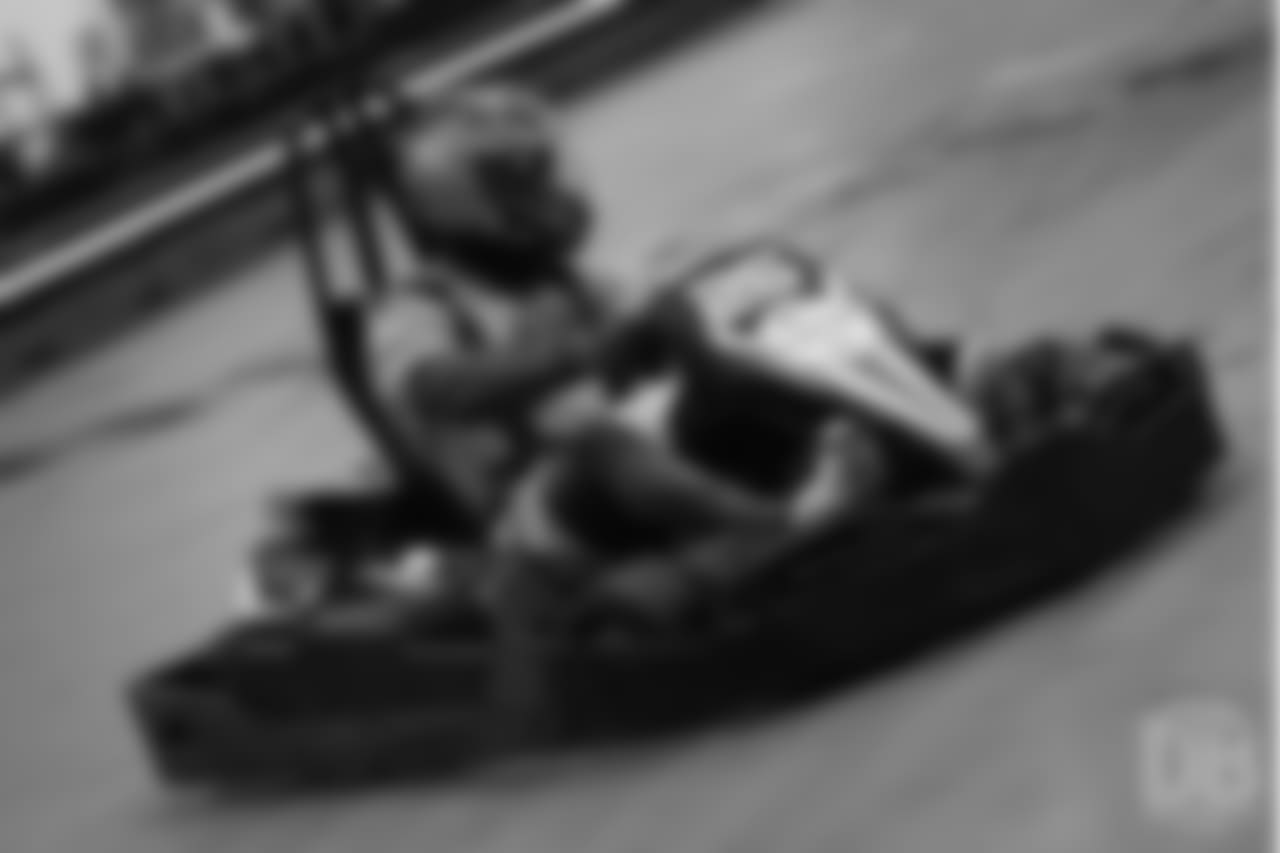 safety Will Parks (34) at Von's Vision fourth annual Go-Kart Grand Prix to fundraise for the foundation.