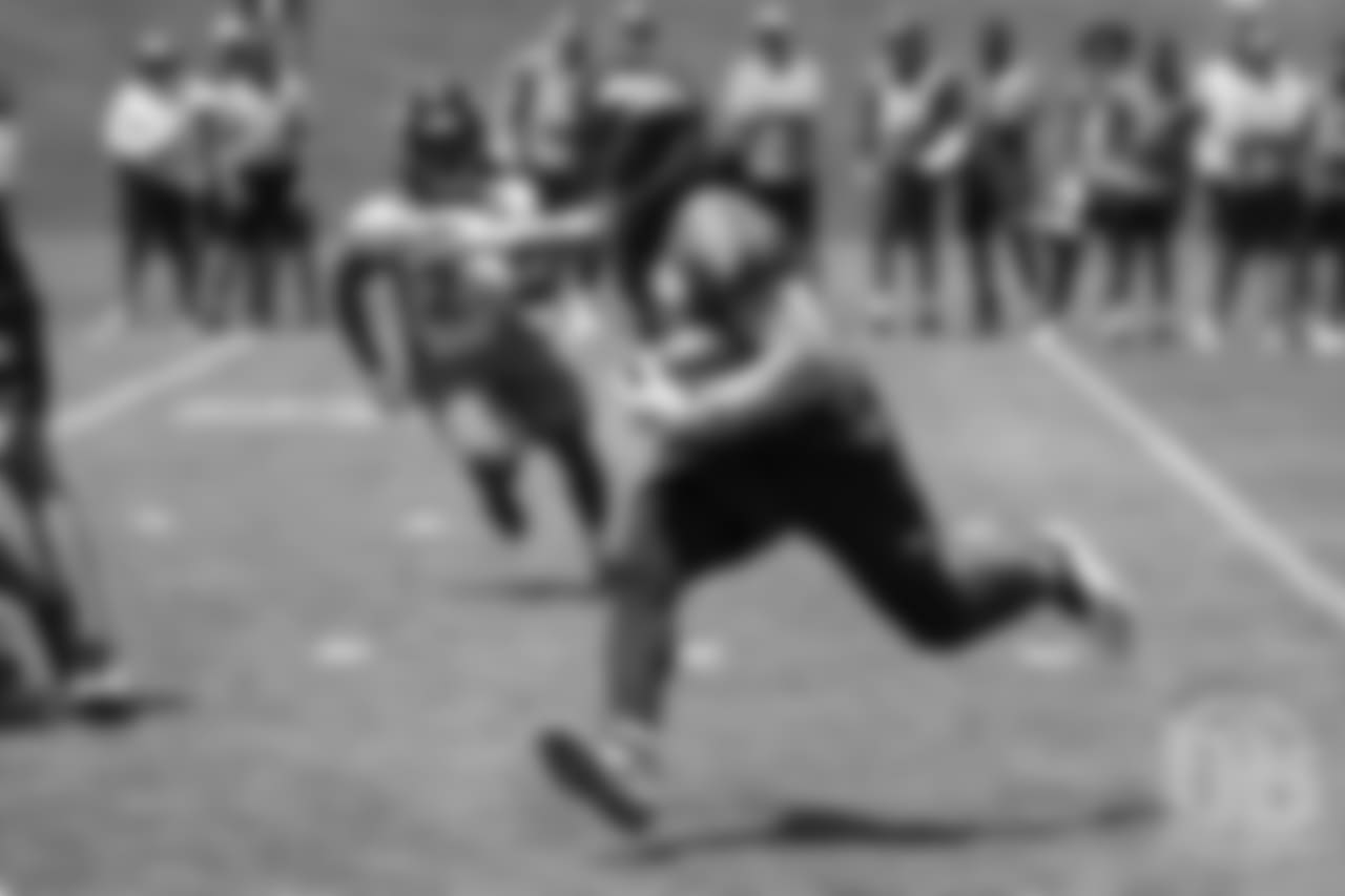 running back Devontae Booker (23) during practice at the eighth day of OTAs on June 5, 2018.