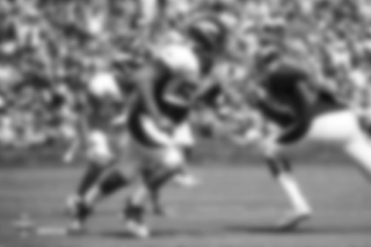 Outside linebacker Shane Ray (56) rushes during the seventh day of training camp on August 4, 2018, at UCHealth Training Center.