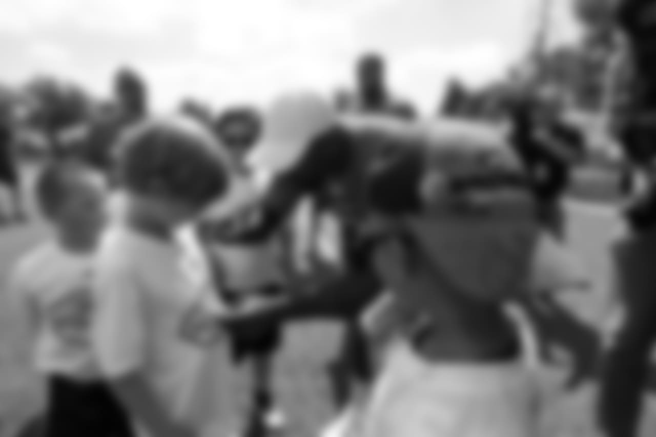 At Von Miller's Football Procamp at Englewood High School on June 20, 2018.