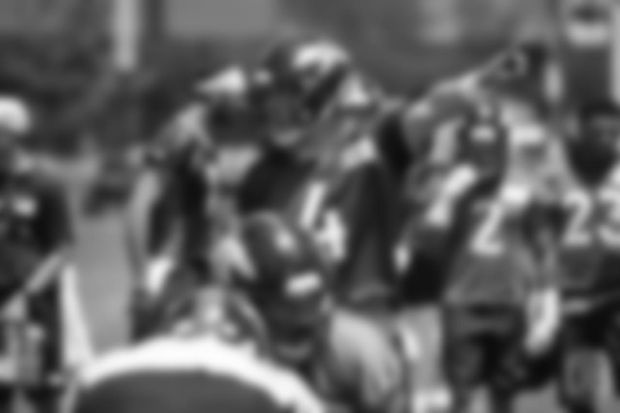 quarterback Case Keenum (4) at the ninth day of OTAs on June 6, 2018 at UCHealth Training Center.