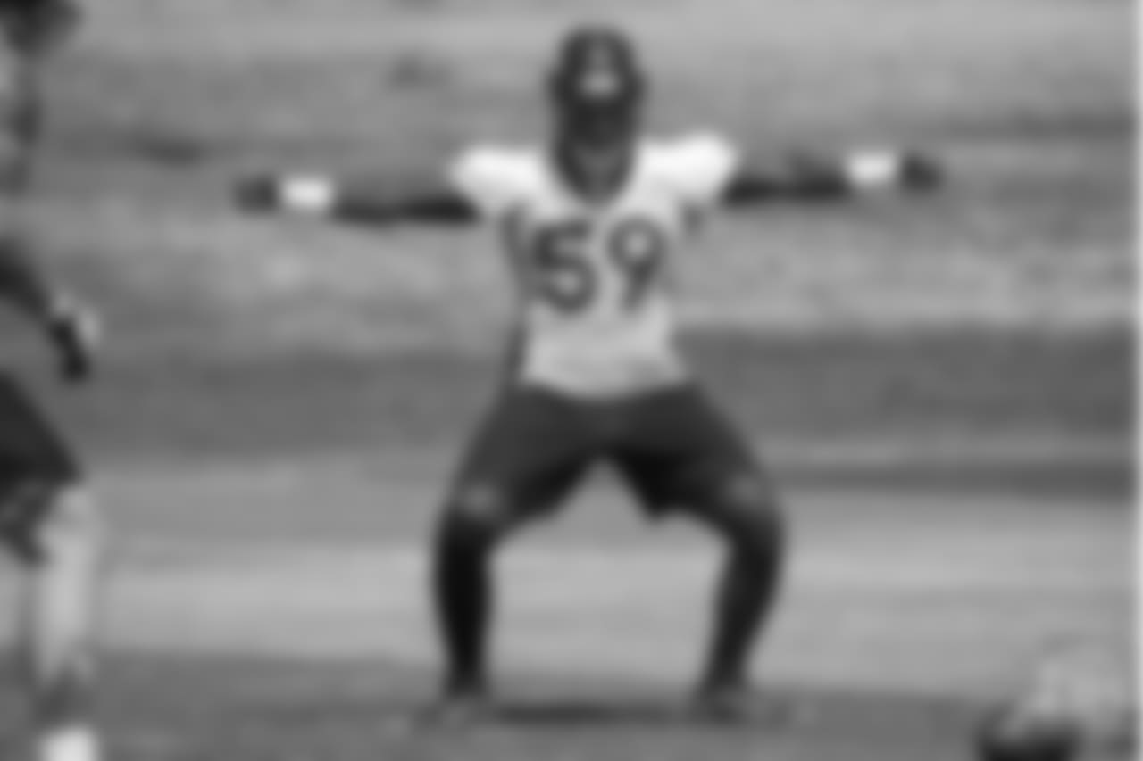 outside linebacker Stansly Maponga (59) at the ninth day of OTAs on June 6, 2018 at UCHealth Training Center.