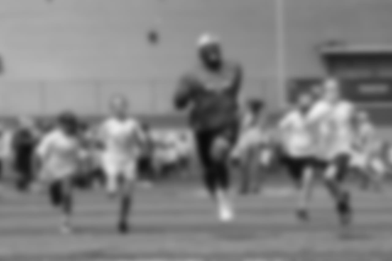 At Von Miller's Football Procamp at Englewood High School on June 20, 2018.