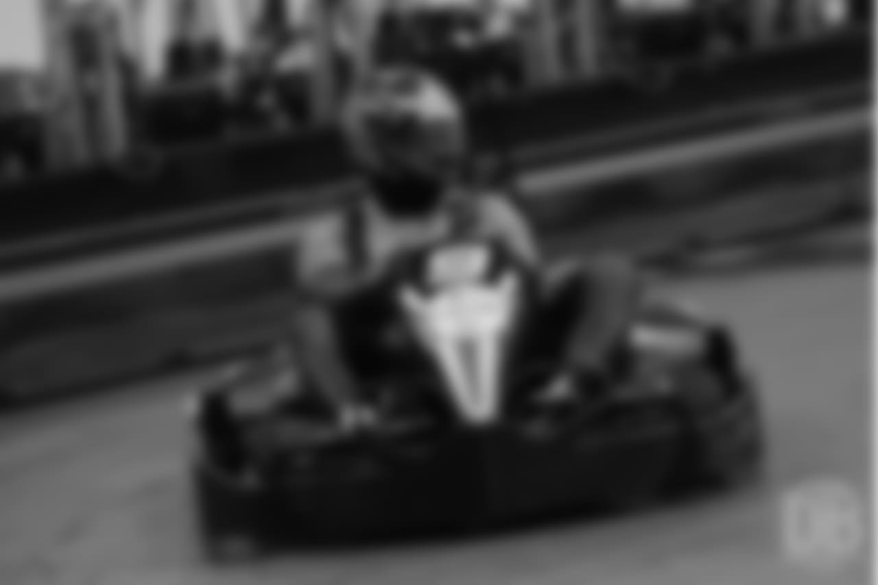 outside linebacker Von Miller (58) at Von's Vision fourth annual Go-Kart Grand Prix to fundraise for the foundation.