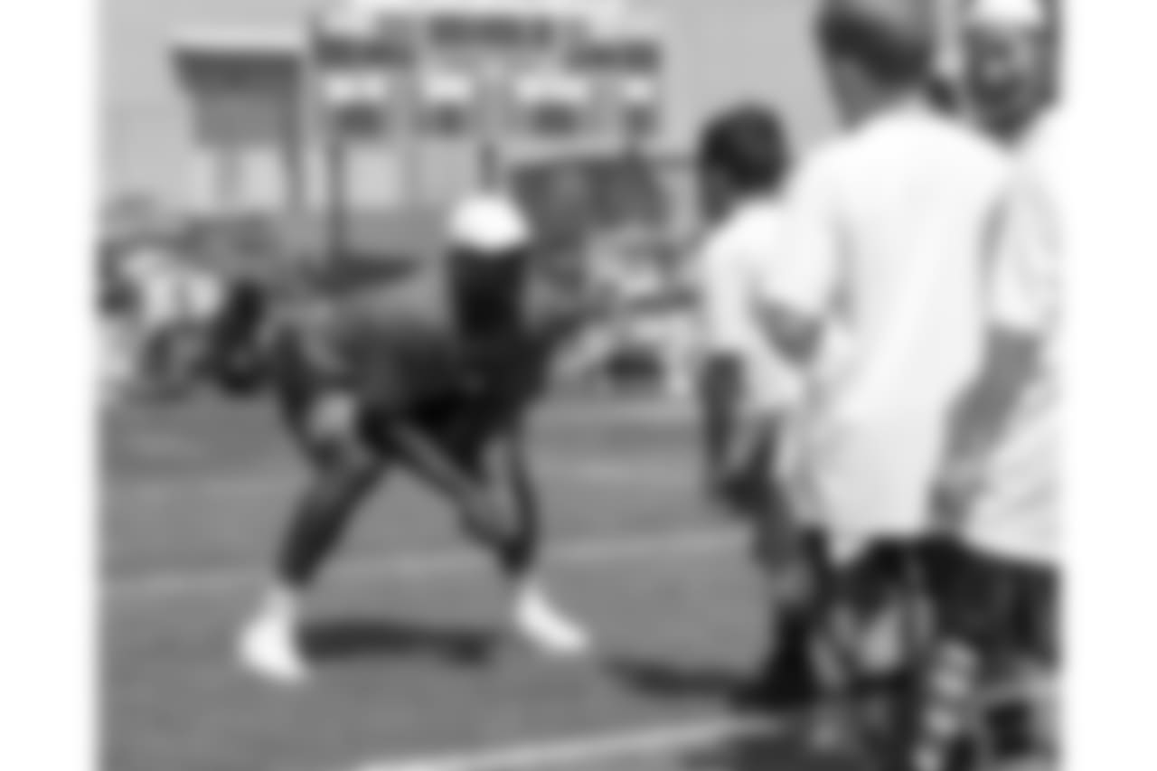 At Von Miller's Football Procamp at Englewood High School on June 20, 2018.