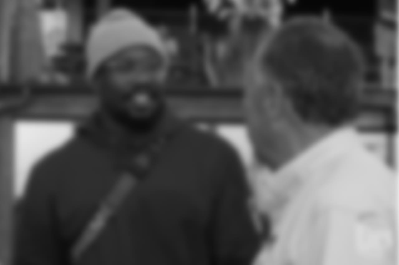 At the first day of Von Miller's Pass Rush Summit, which included a welcome session and a night of games on June 27, 2018.