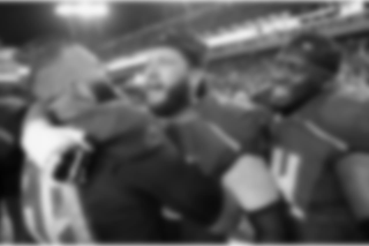 C Joe Hawley, OT Leonard Wester and G/T Kevin Pamphile