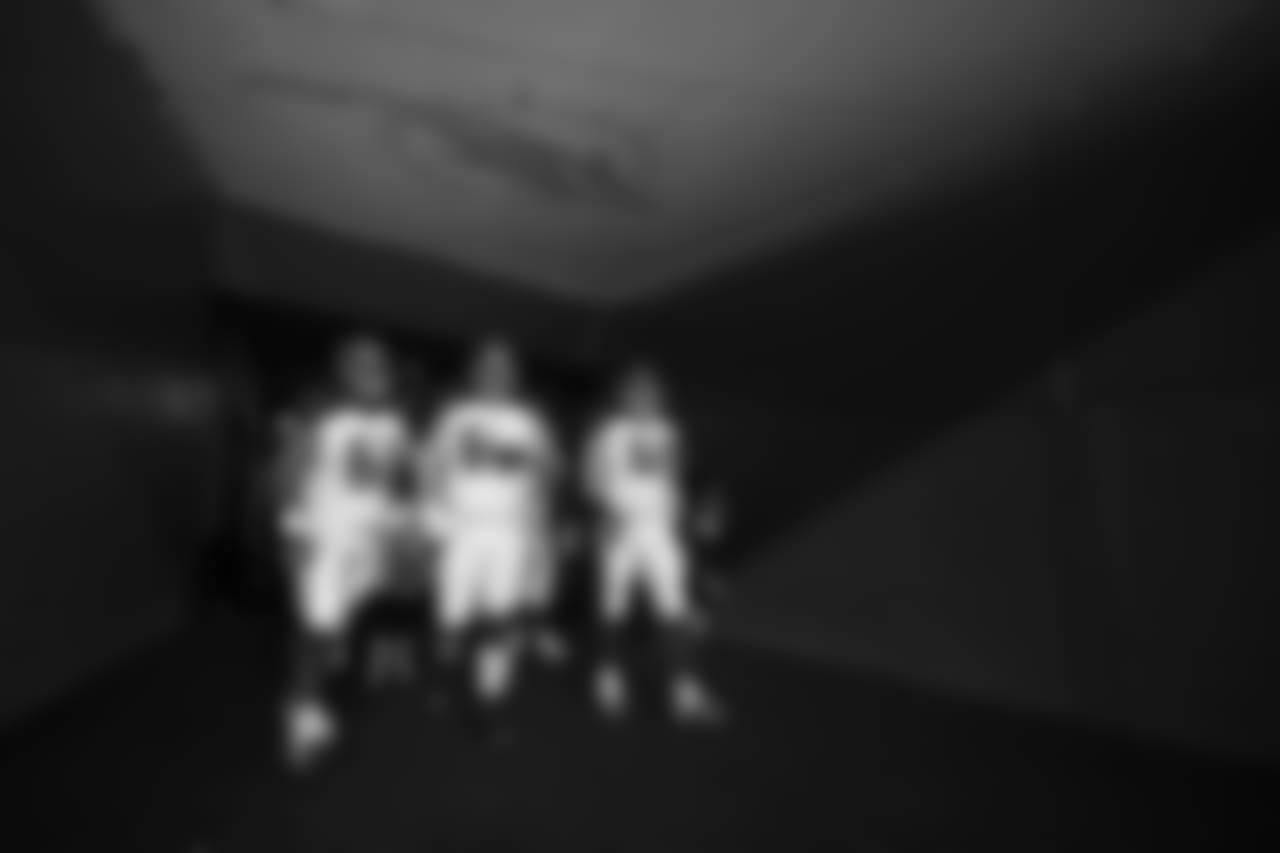 OL Evan Smith #62, C Ryan Jensen #66, OL Michael Liedtke #67