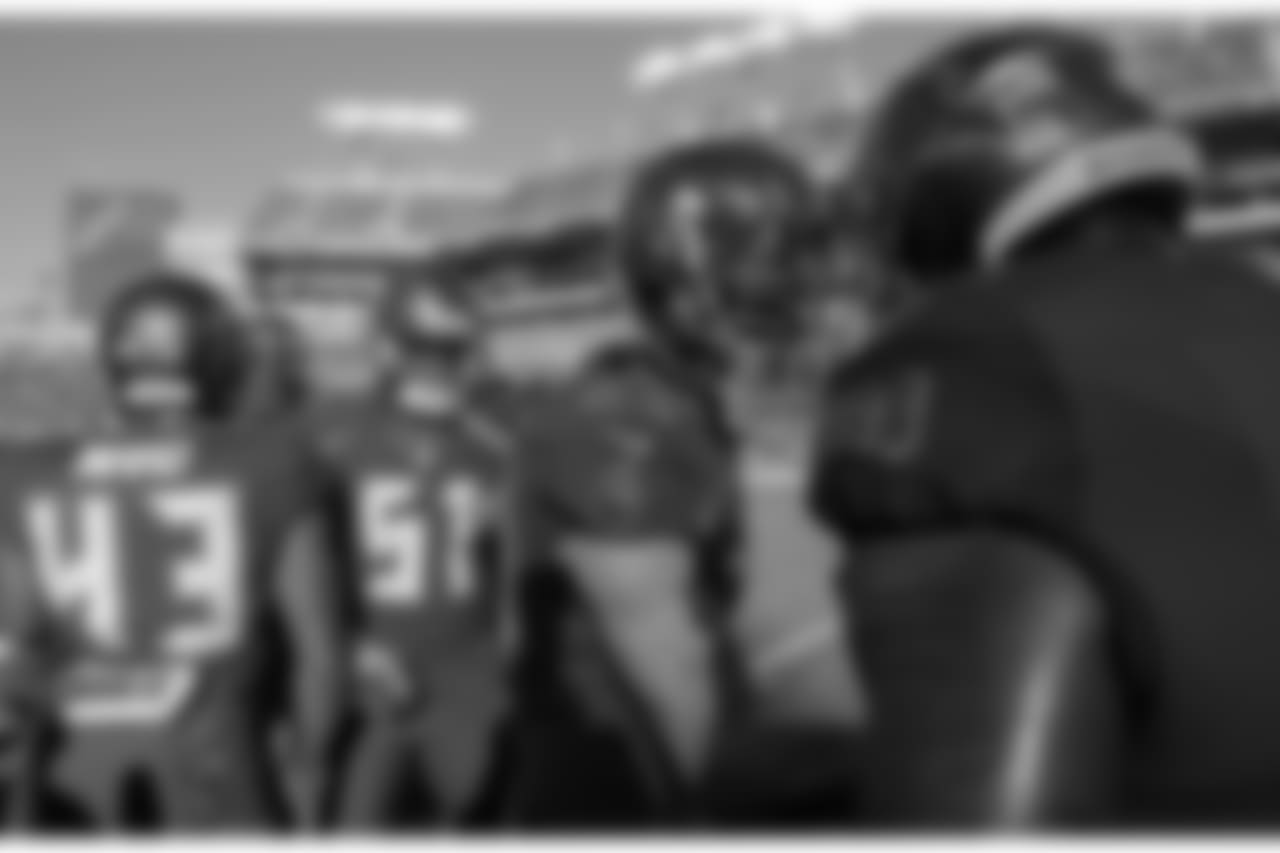 S T.J. Ward, LB Kendell Beckwith and S Chris Conte