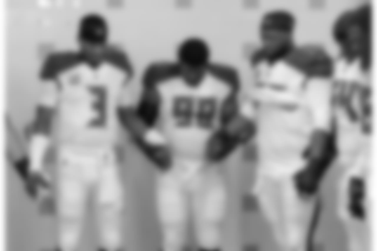 QB Jameis Winston, DT Clinton McDonald, DT Gerald McCoy, G/T Kevin Pamphile and OT Donovan Smith