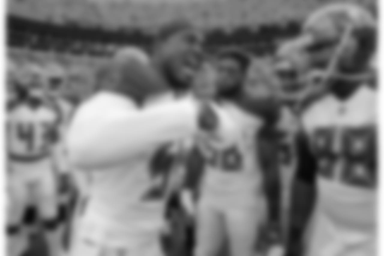 LB Lavonte David, LB Kwon Alexander and DT Clinton McDonald