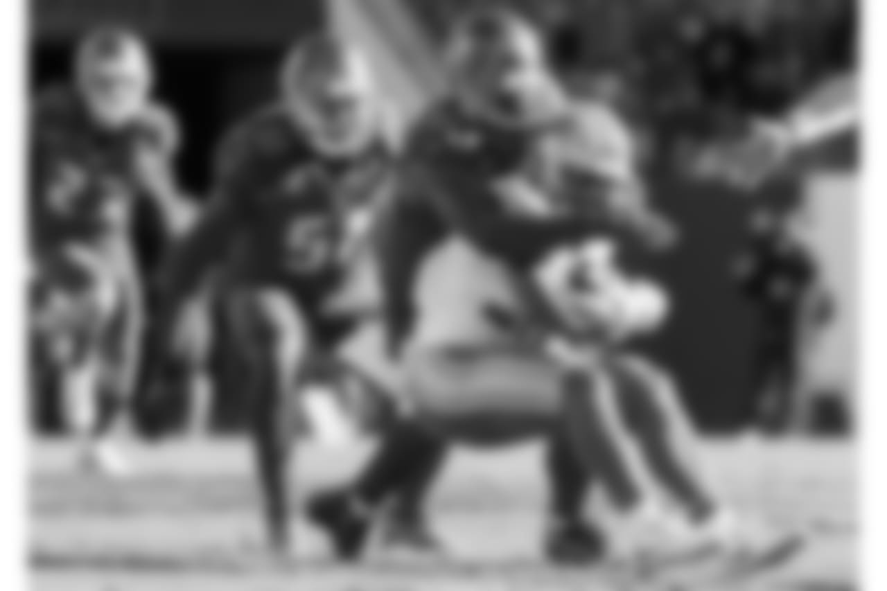 LB Kendell Beckwith and DE Robert Ayers