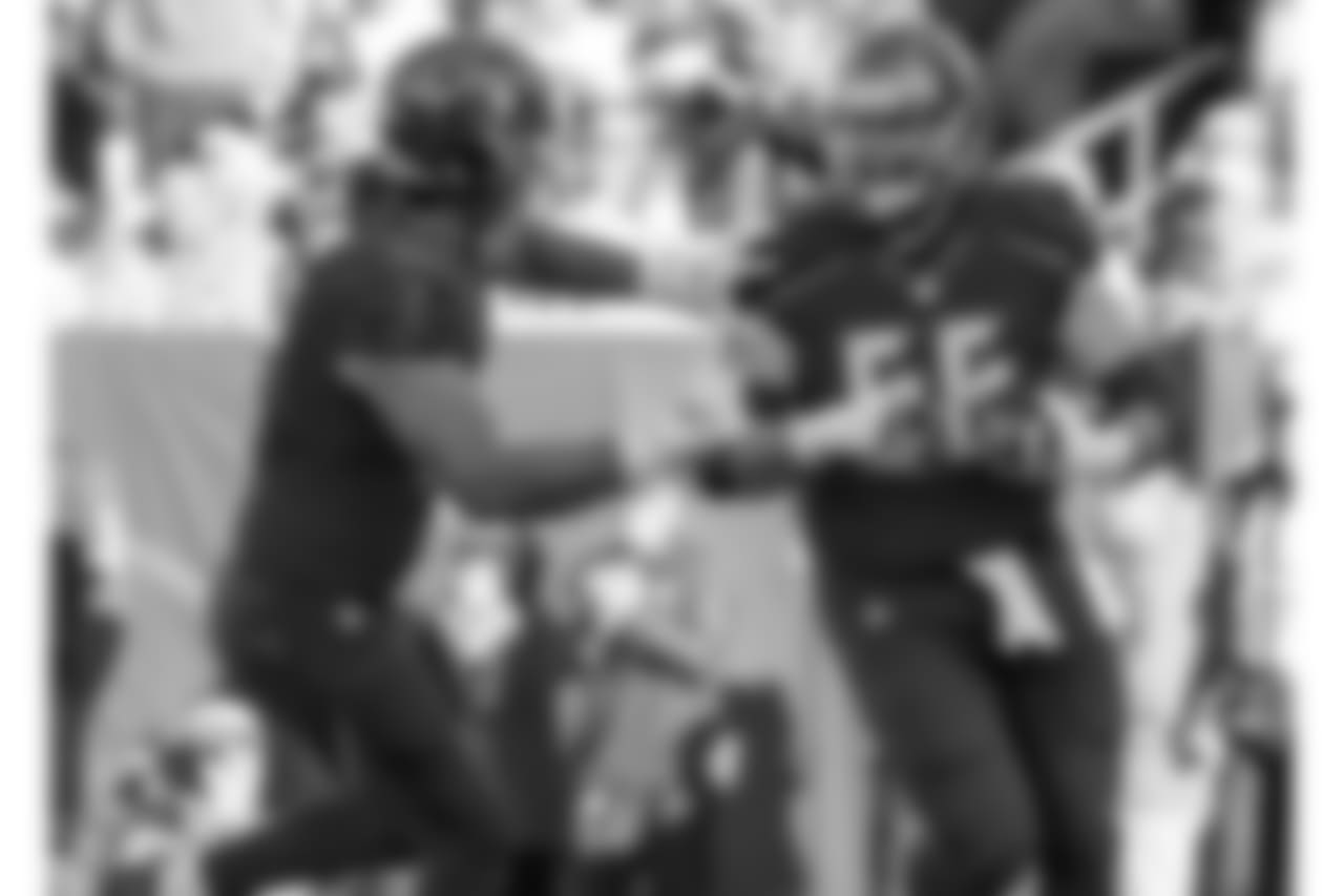 TE Antony Auclair and OT Leonard Wester