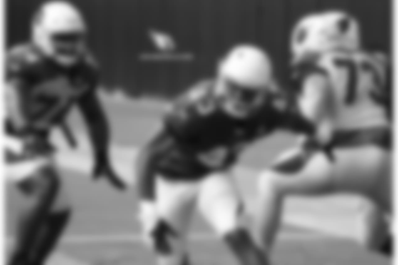 Day 20: LB Haason Reddick practices his pass-rush