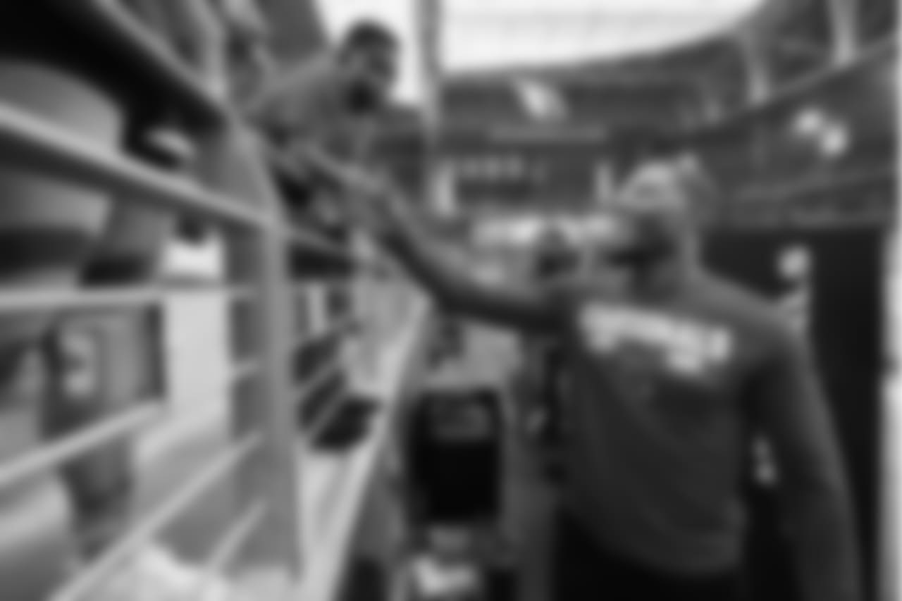 RB David Johnson before the game