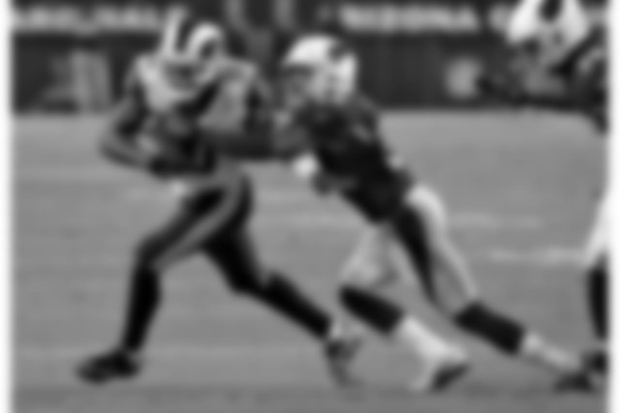 Cardinals S Budda Baker wraps up Rams WR Pharoh Cooper