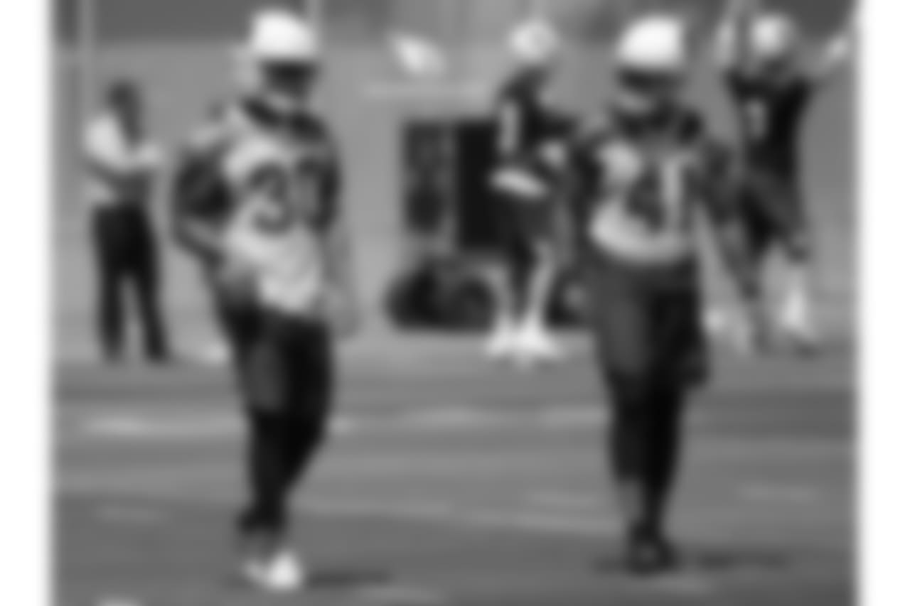 S Rudy Ford (left) and S Antoine Bethea