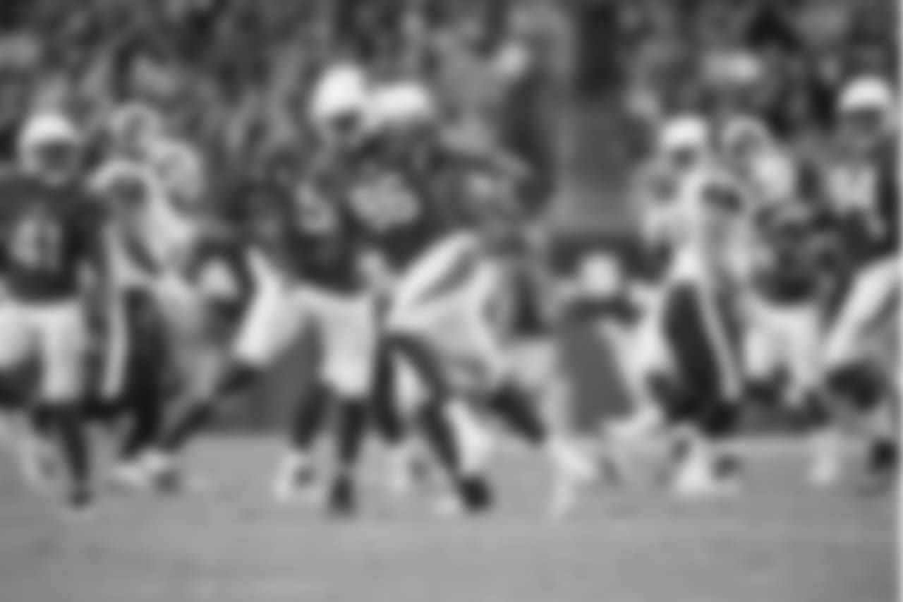 LB Kareem Martin with the interception