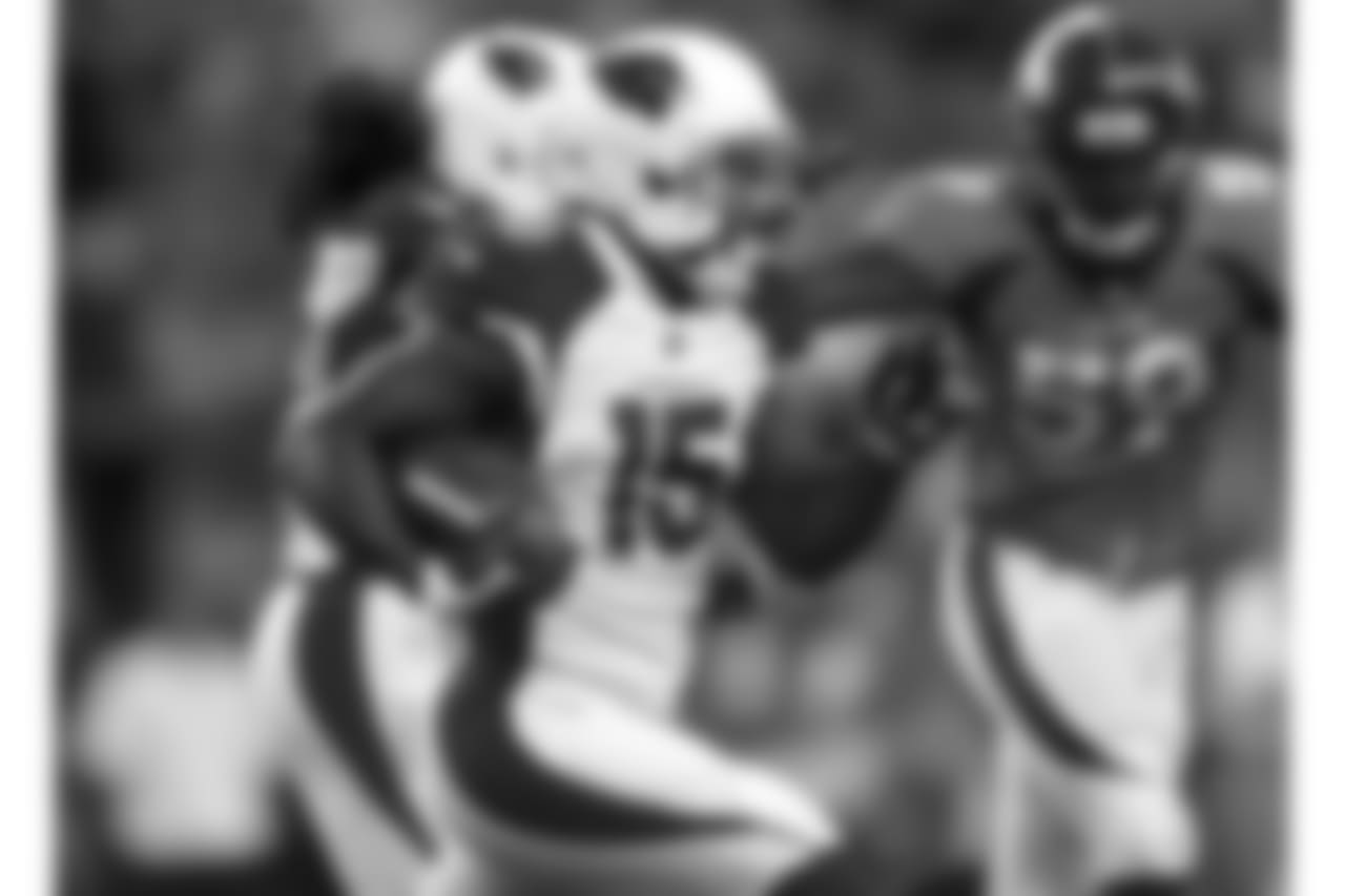 WR Jeremy Ross with the reception