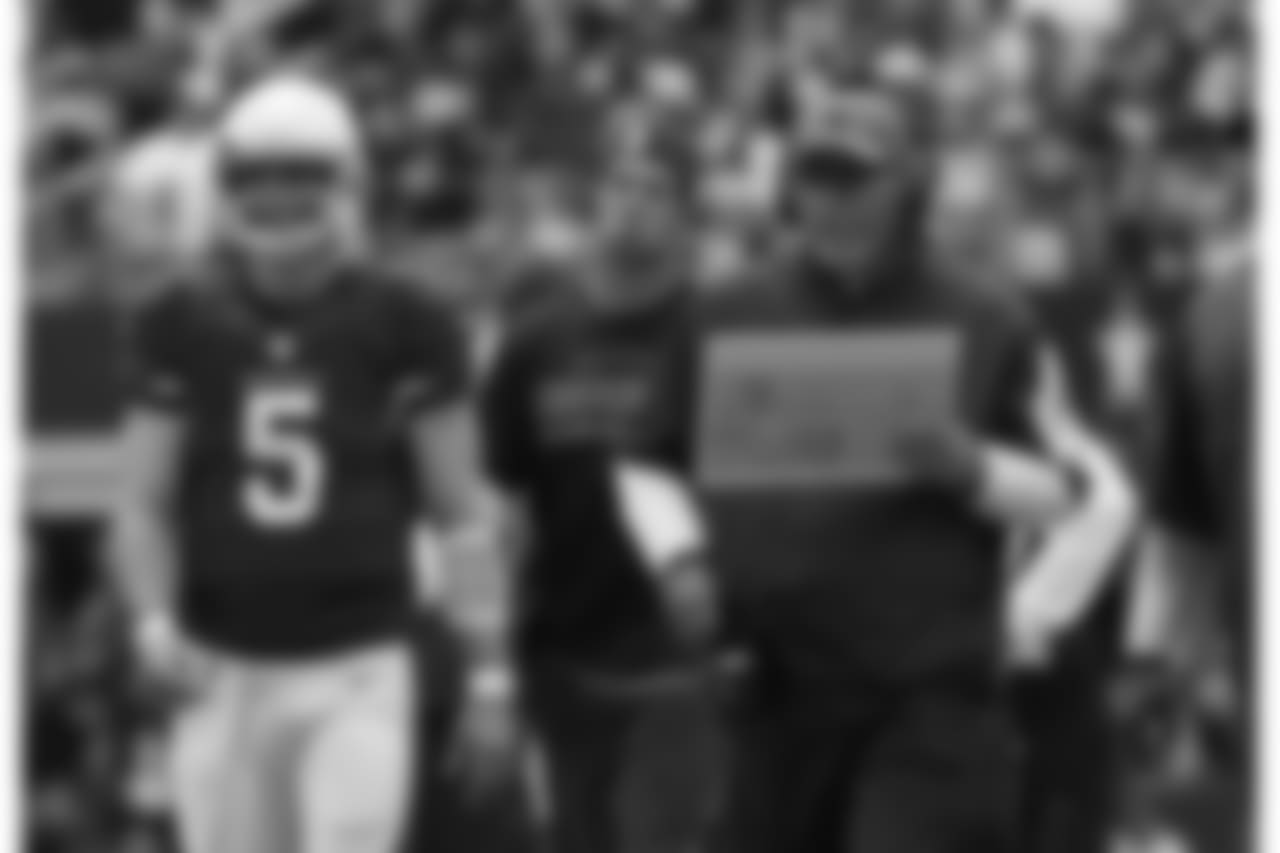 With QB Drew Stanton in 2014