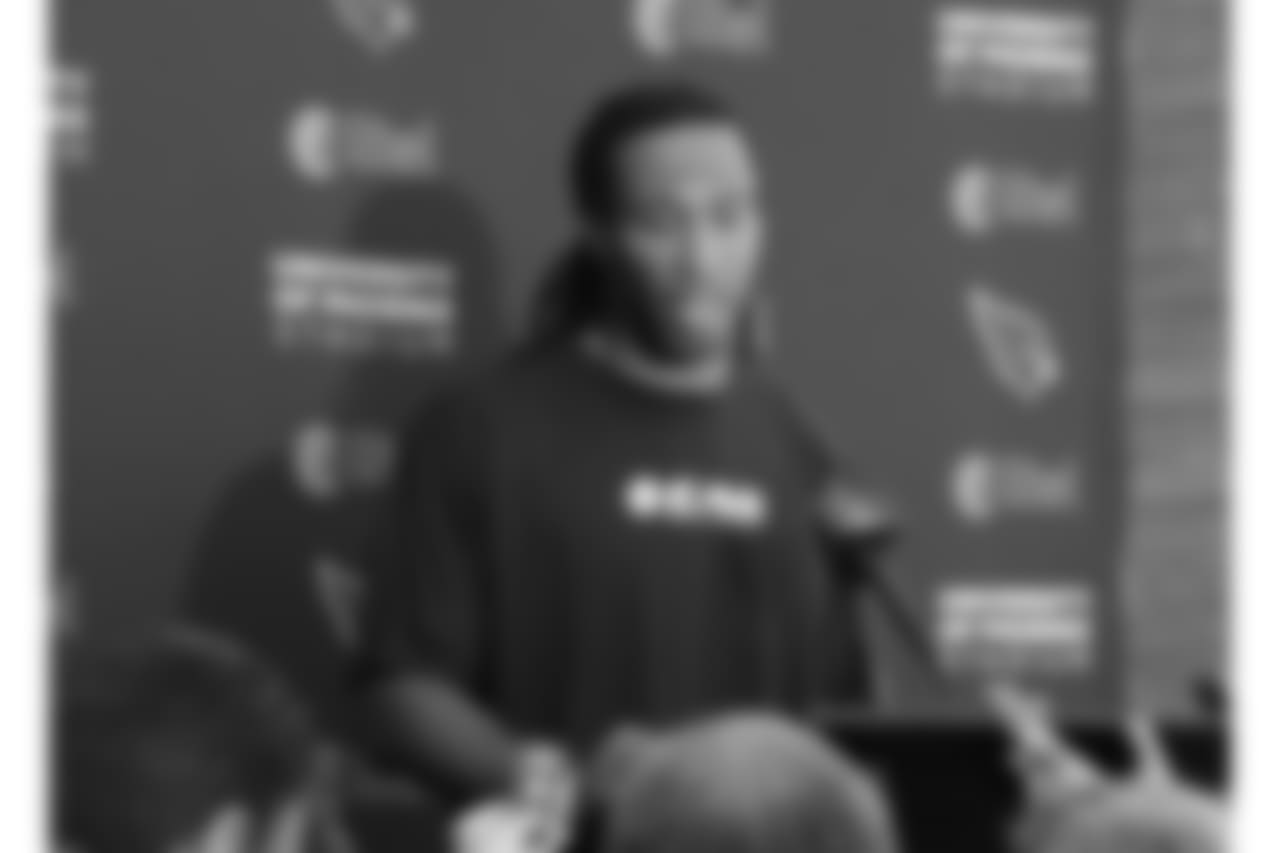 Fitzgerald addresses the media during the week