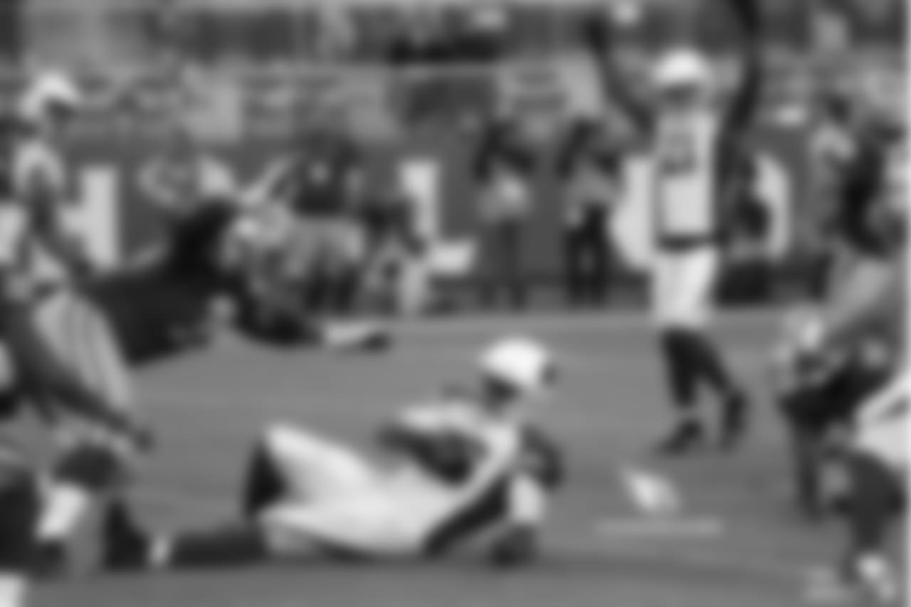 LB Karlos Dansby with the game-clinching pick against the 49ers