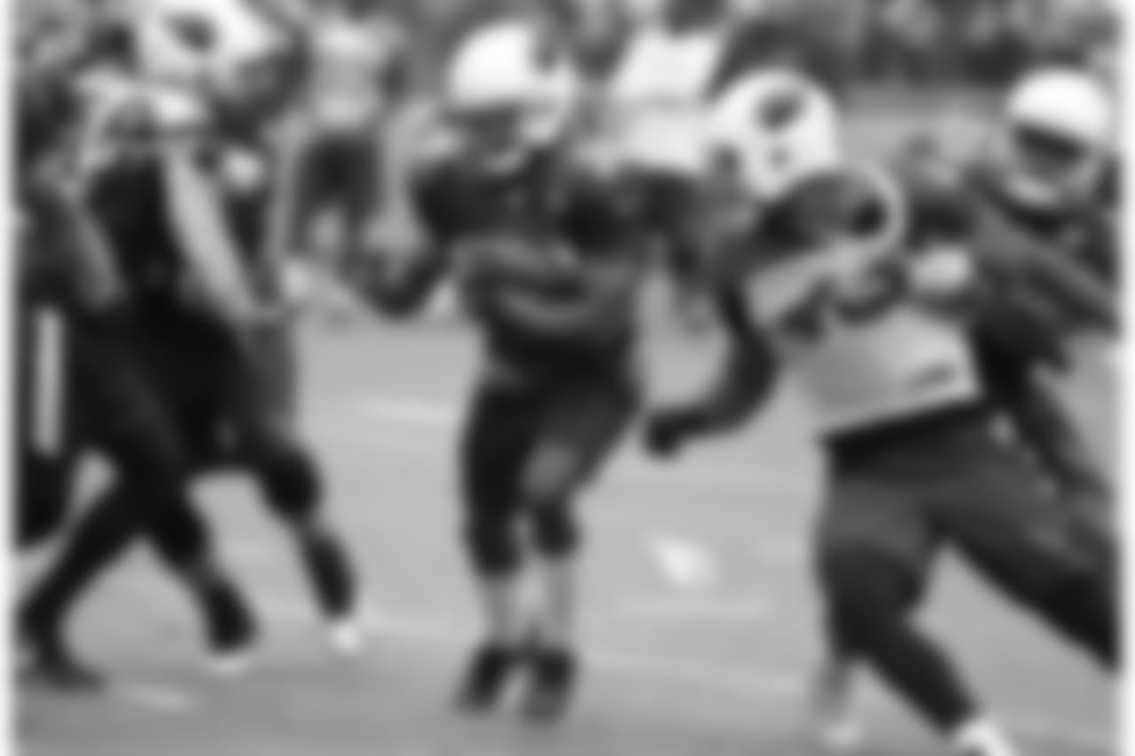 Day 14: RB Andre Ellington carries the ball