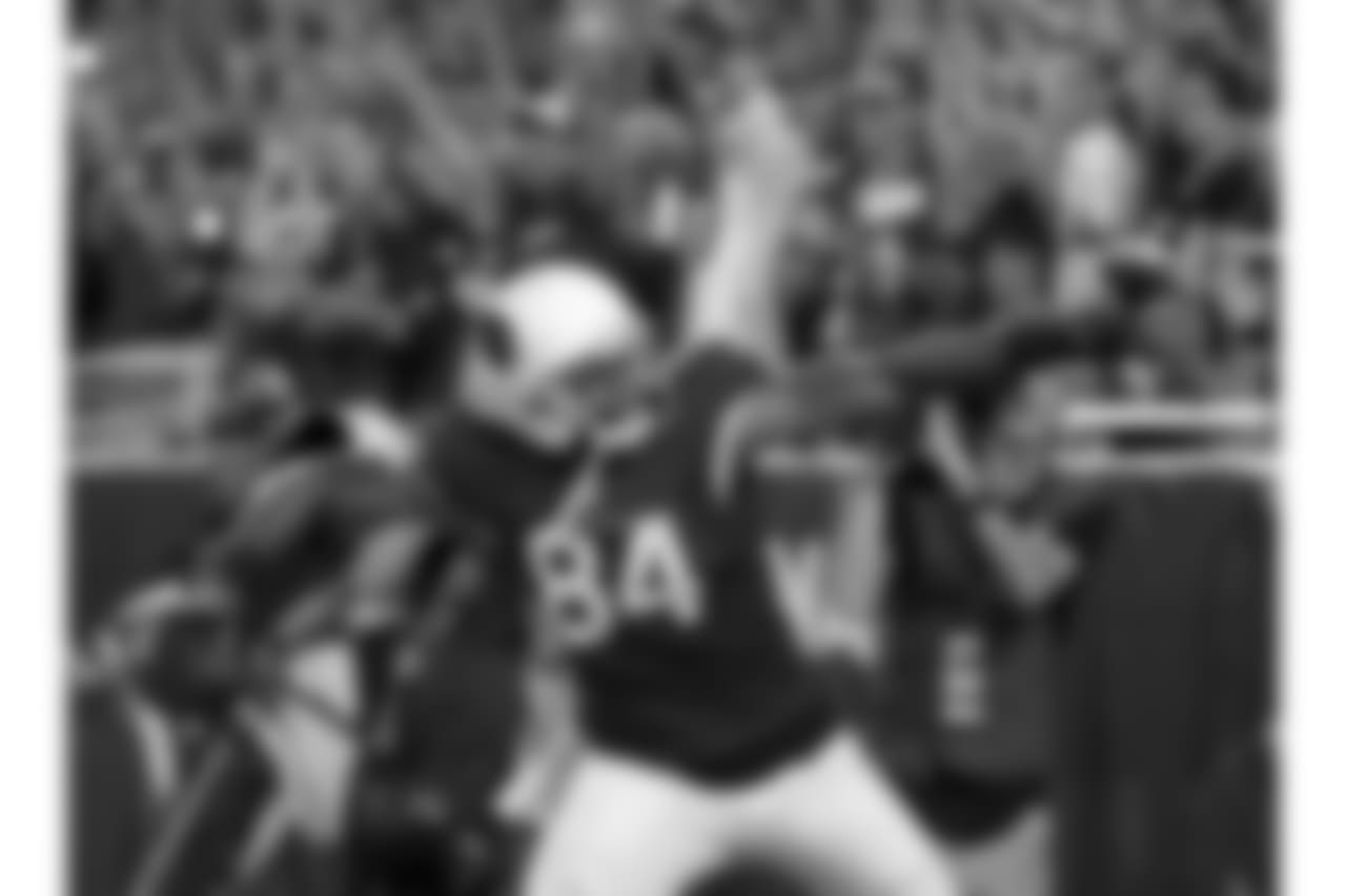 TE Jermaine Gresham celebrates his touchdown reception from Carson Palmer