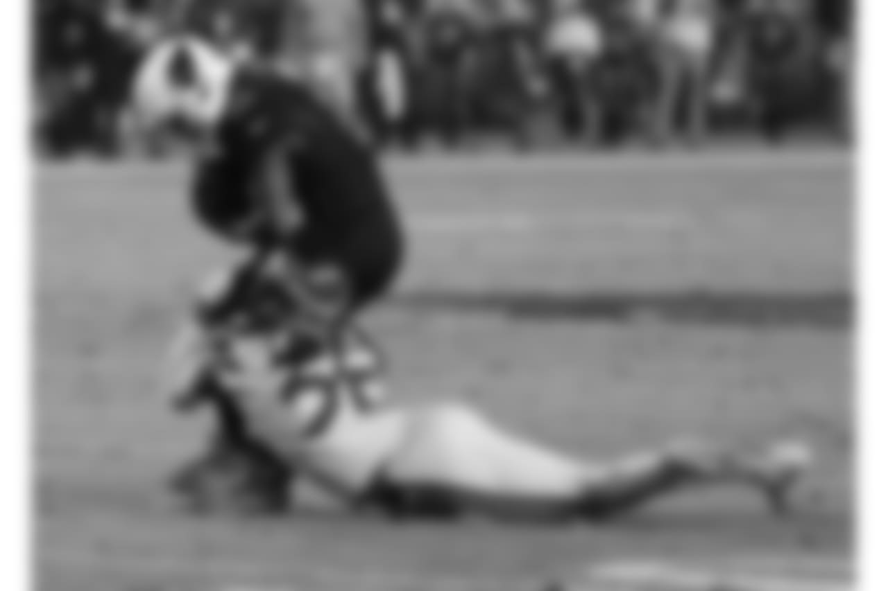 John Brown with the catch and Seahawks CB Richard Sherman on the tackle