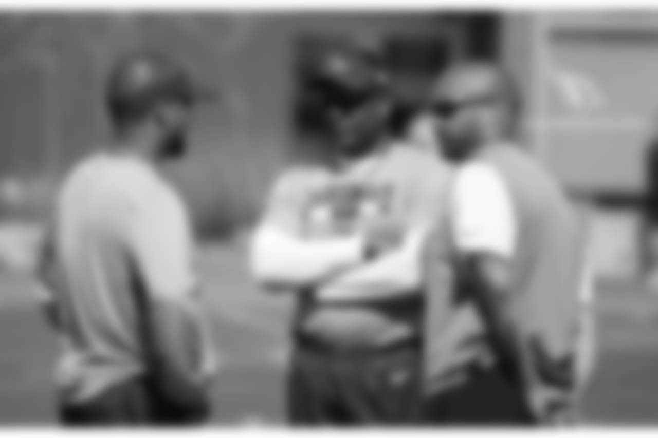 Coaches Al Holcomb, Steve Wilks and Larry Foote