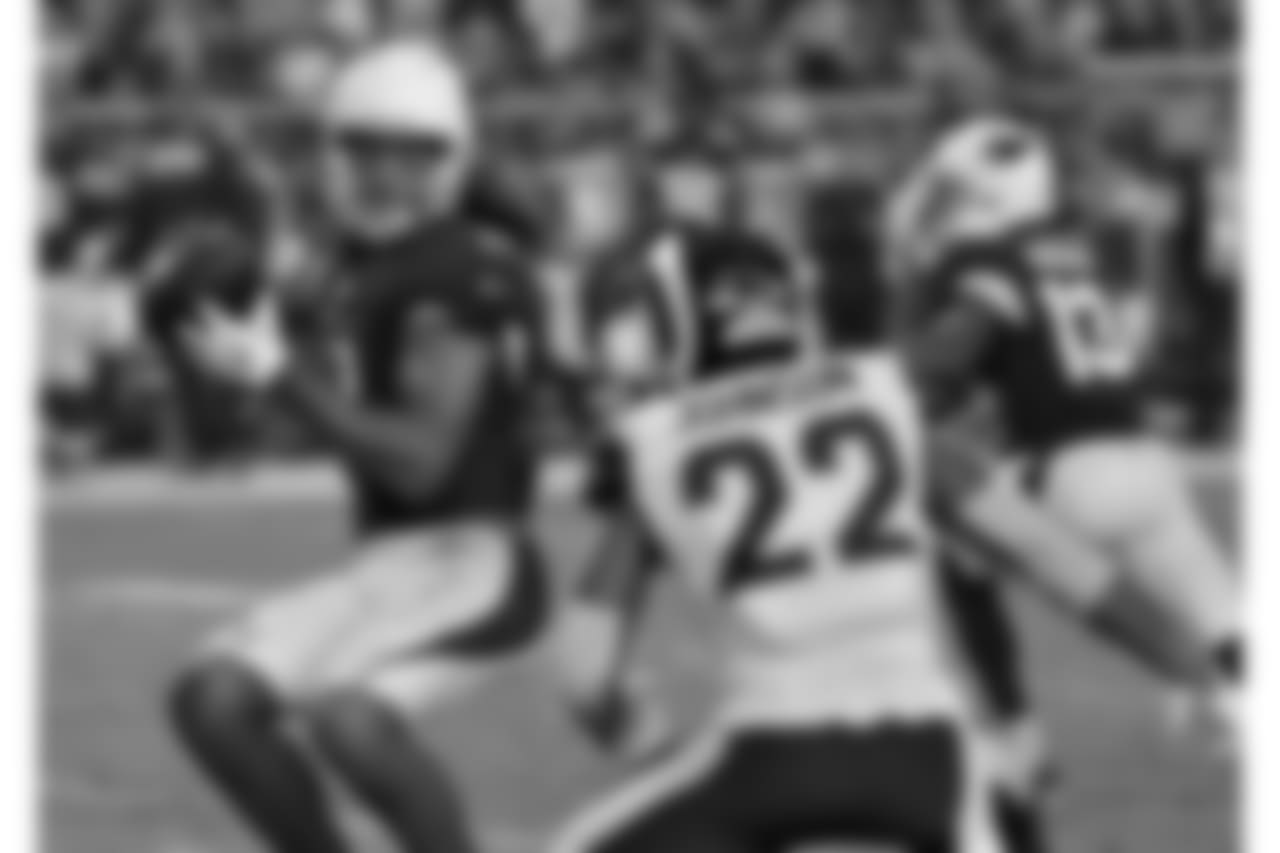 WR Larry Fitzgerald with the catch