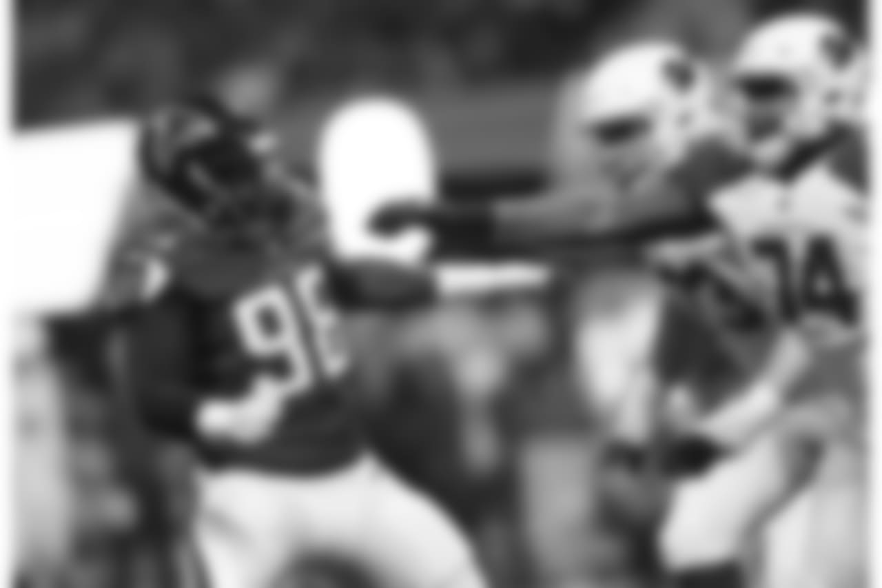 T D.J. Humphries protects the pocket