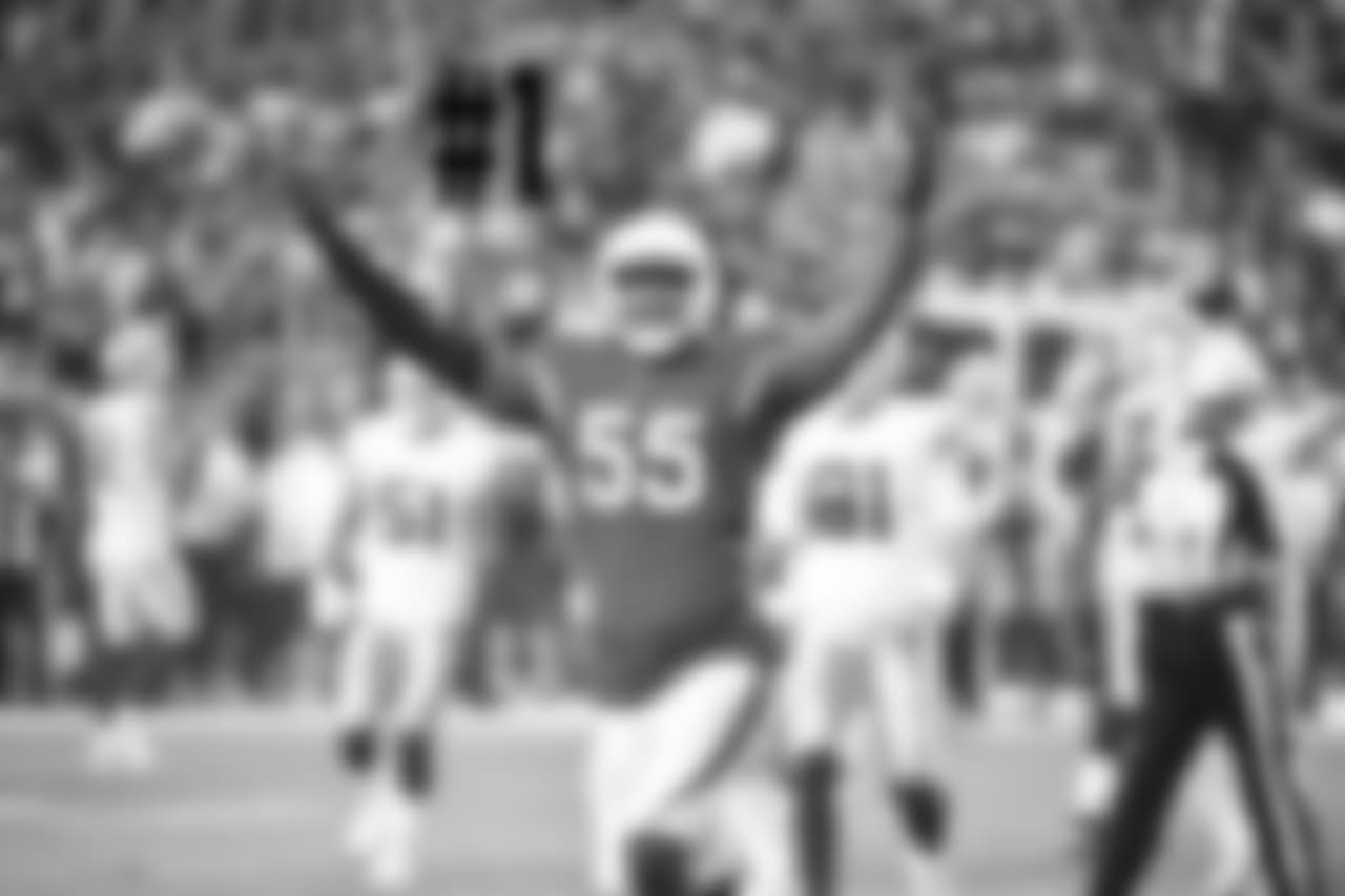 LB Chandler Jones celebrates a sack