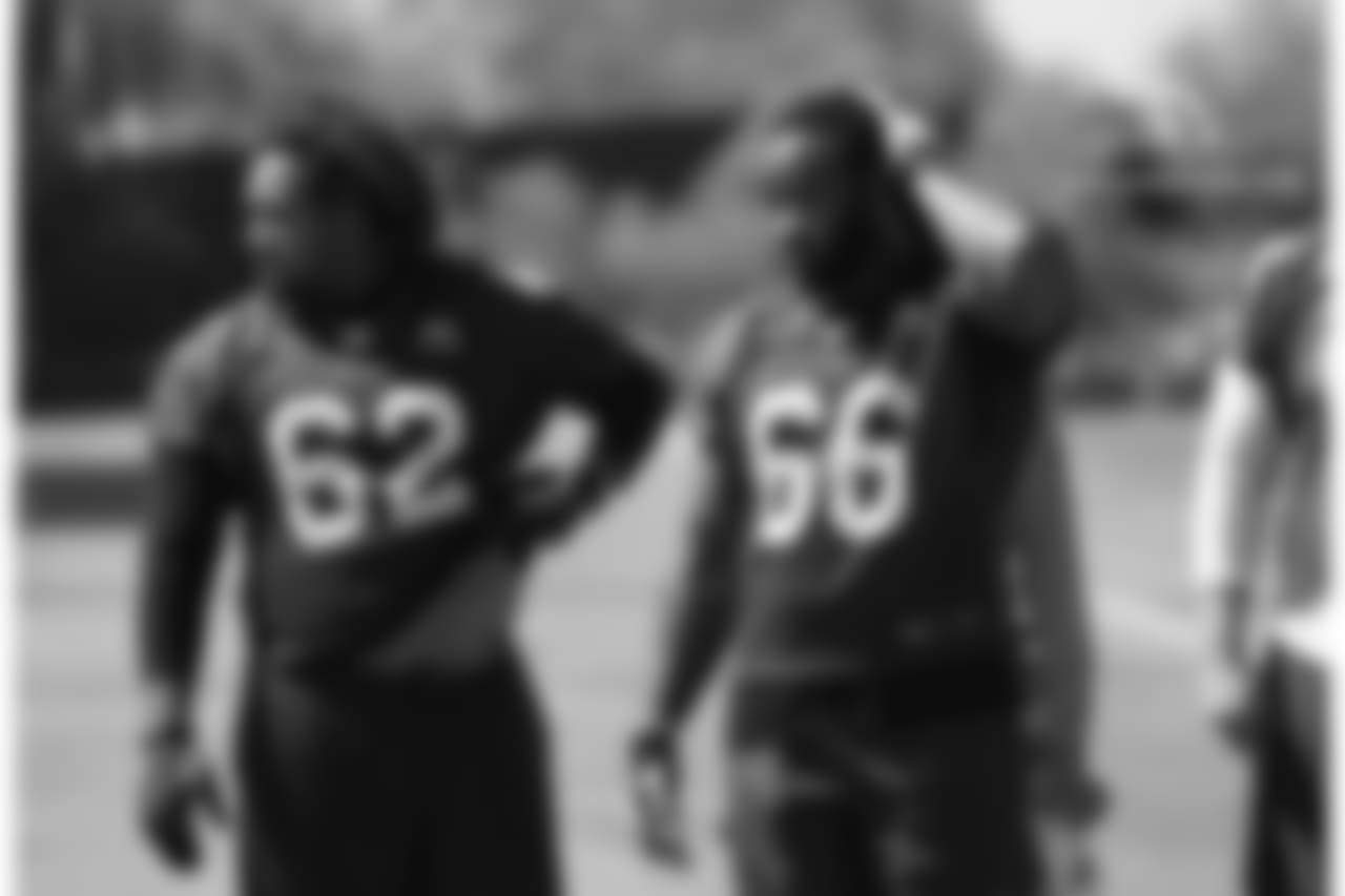 OL Daniel Munyer and Josh Allen