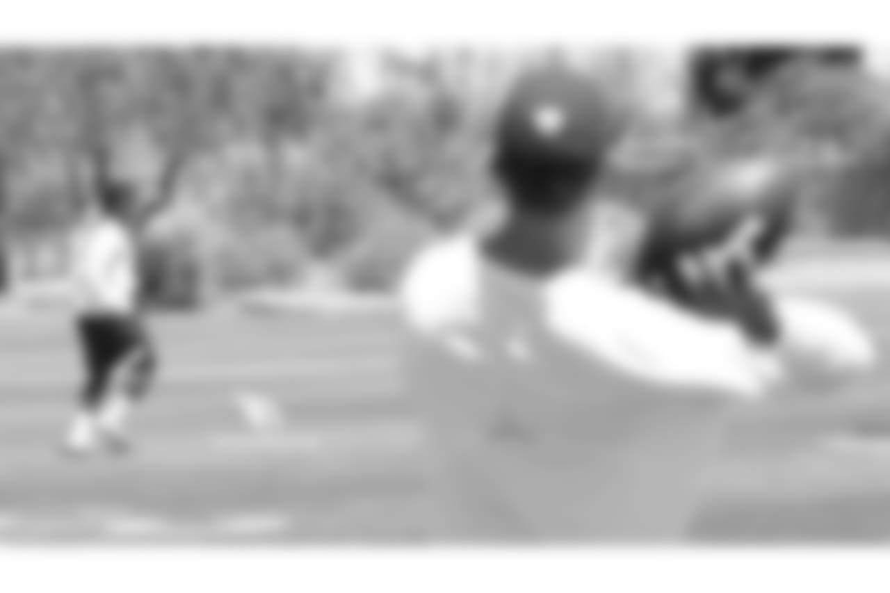 RB Chase Edmonds waits for a pass from QB Josh Rosen