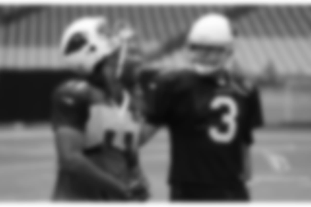 WR Larry Fitzgerald and QB Carson Palmer