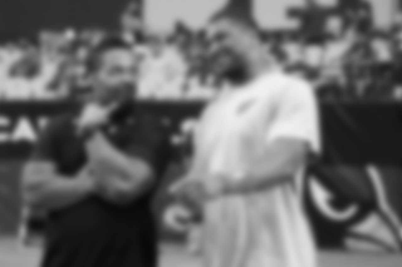 Campbell with former teammate Darnell Dockett