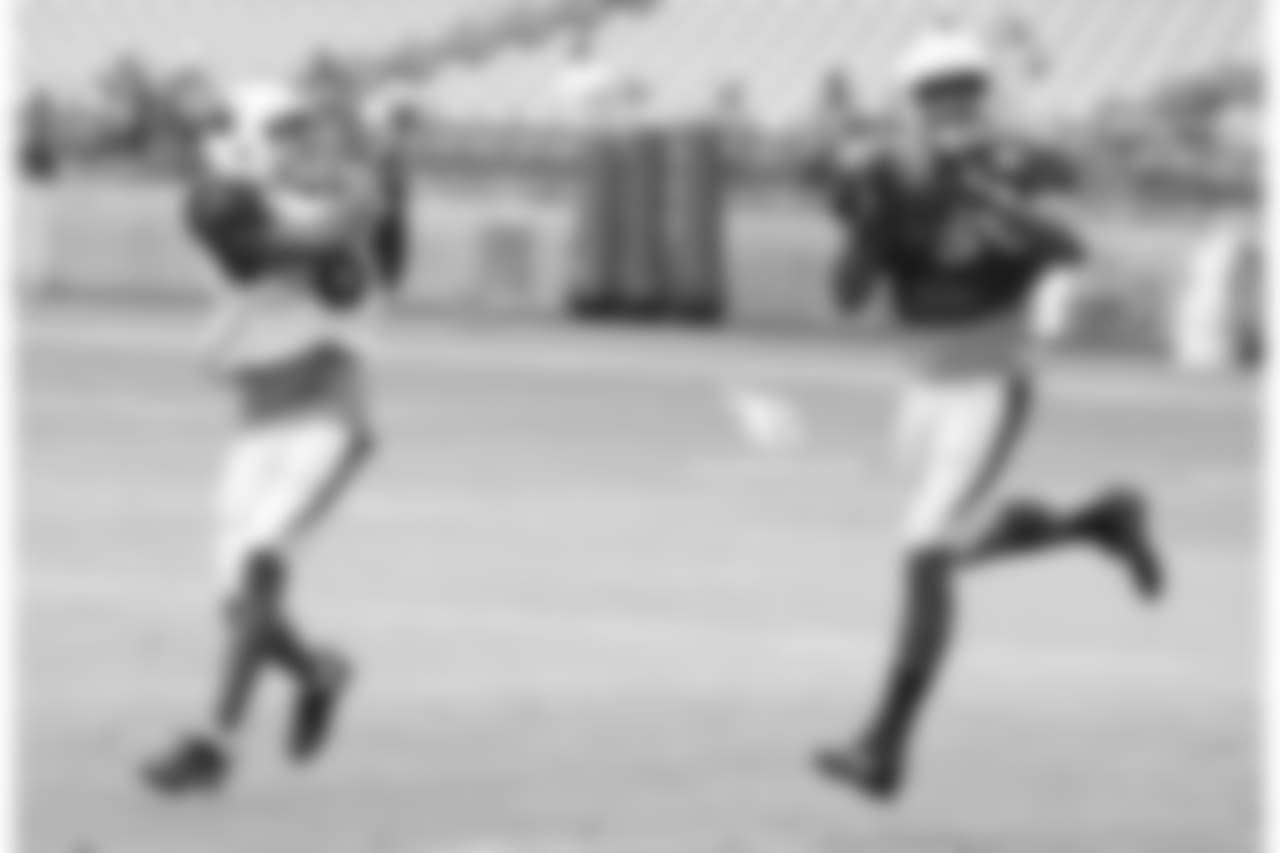 S Budda Baker picks off a pass