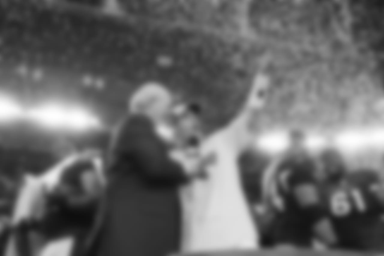 Warner to the fans after the NFC Championship: "When nobody believed in me, you did! And we're going to the Super Bowl!"